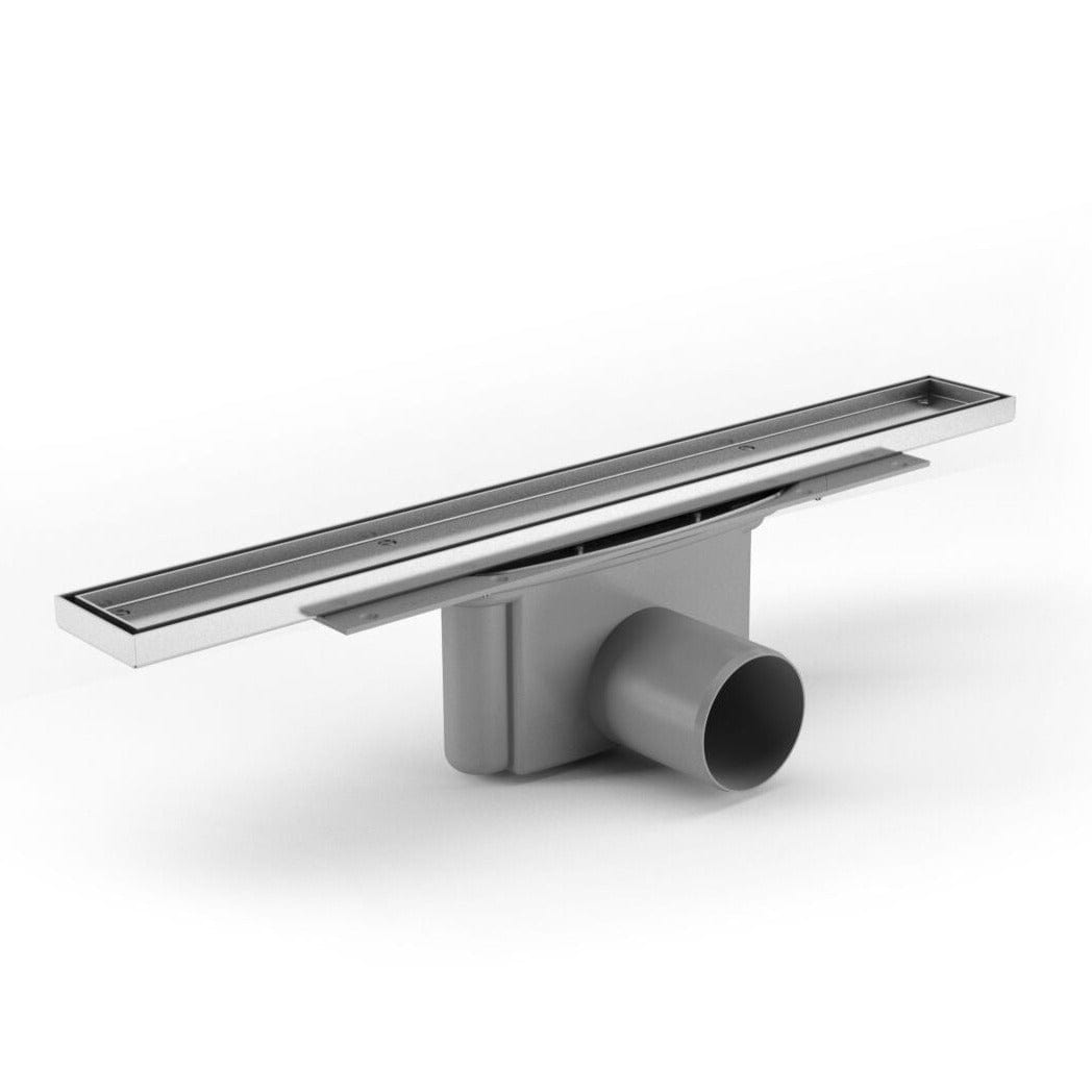 Purus Line Tile insert - Sideutløp Krom / 600mm / 75mm Purus Slukrenne GRO-3401809