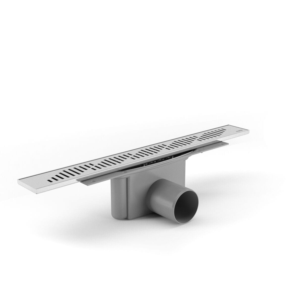 Purus Line Twist - Sideutløp Krom / 600mm / 75mm Purus Slukrenne GRO-3401801