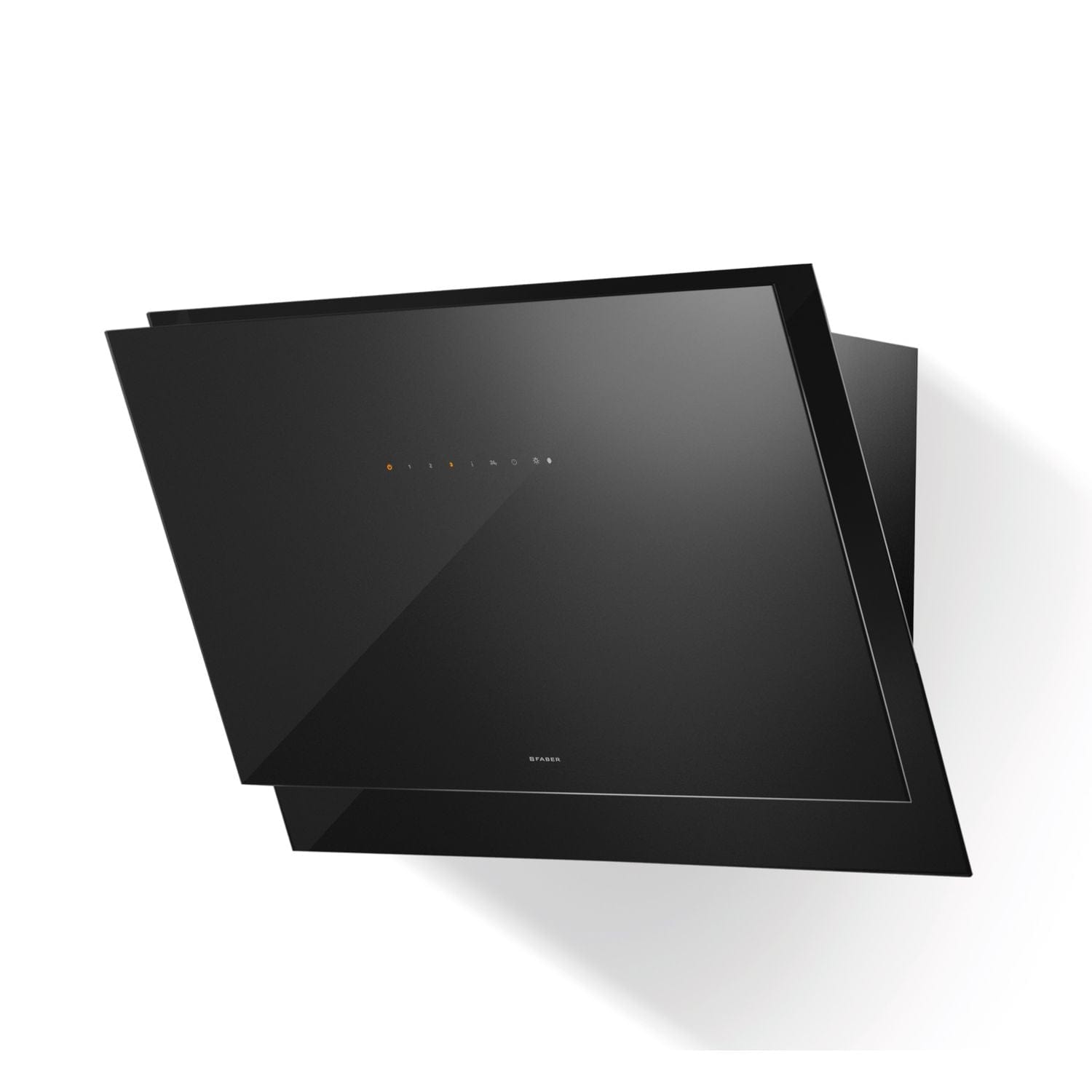 RørosHetta Vero Ventilator Svart glass / 80cm / Normalventilasjon RørosHetta Kjøkkenvifte BUN-5033-N