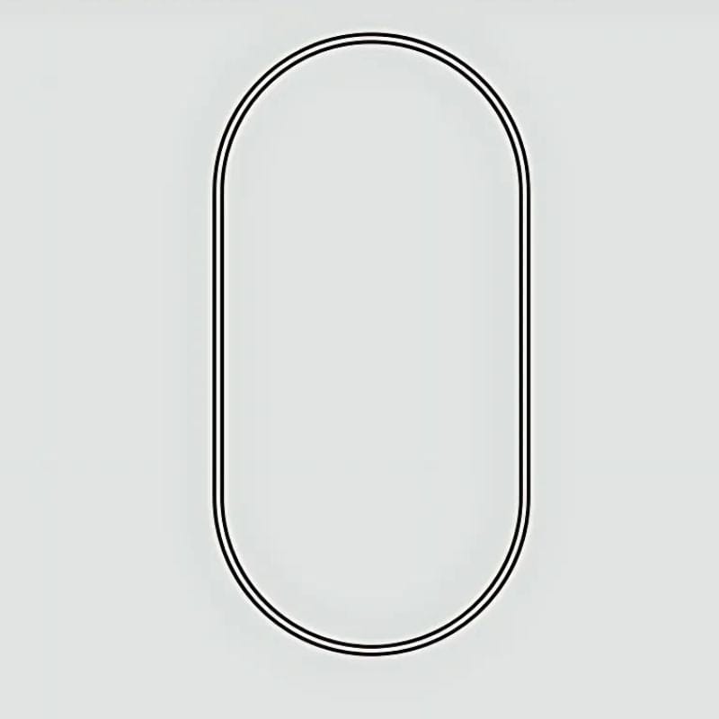 Sanipro Oval Speil uten ramme 45cm Sanipro Baderomsspeil SA-20551
