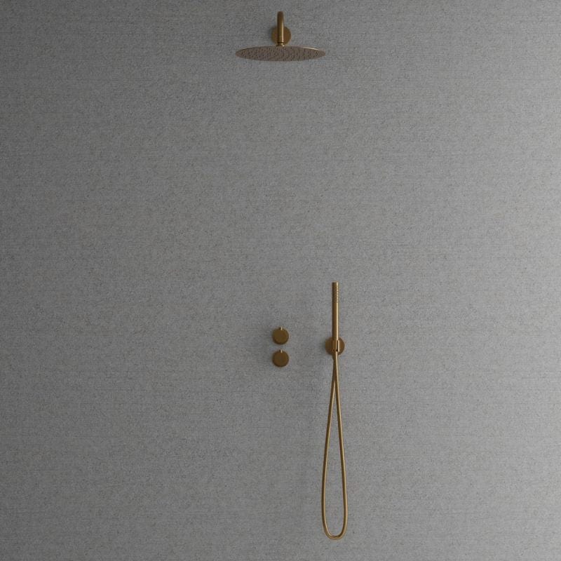 Scandtap Harmonized 2x Takdusj Innbygging Sand Scandtap Blandebatteri innbygging SC-21026