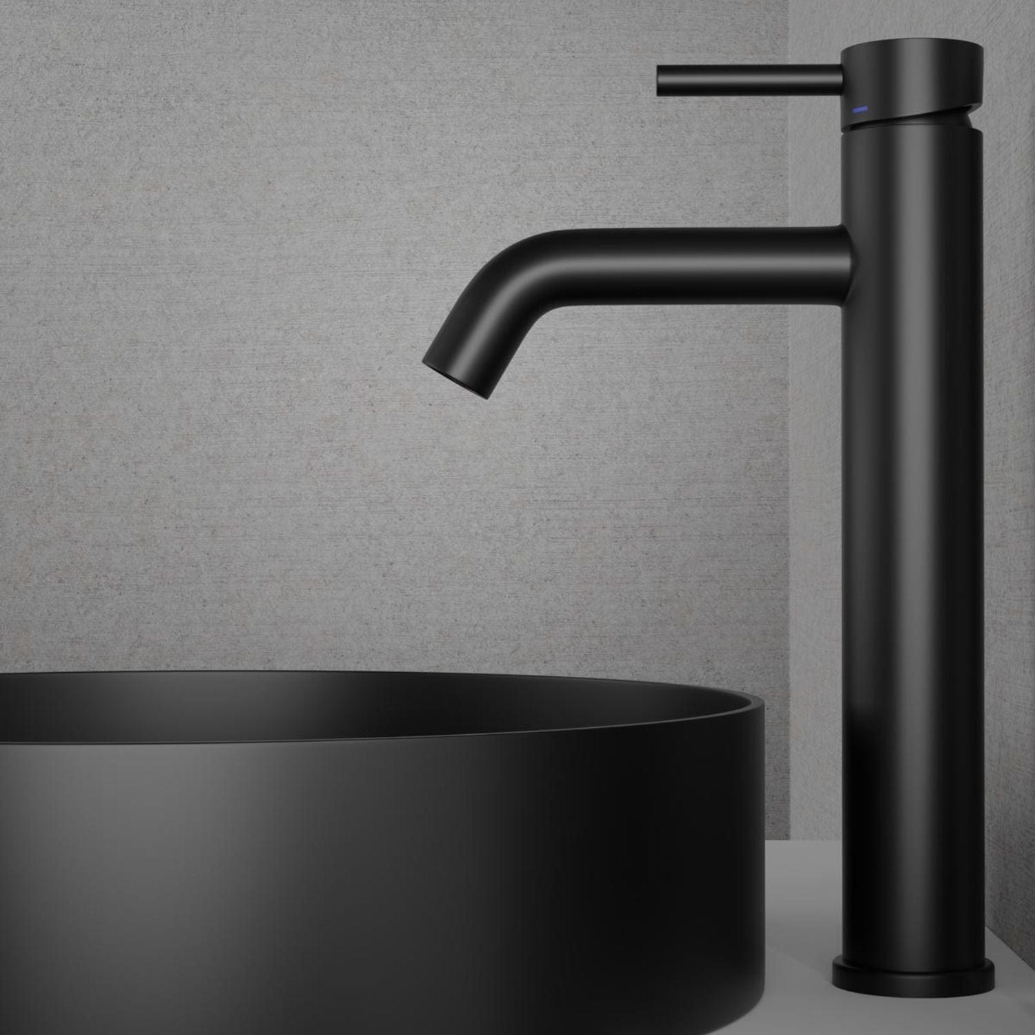 Scandtap Steel Wave High Servantbatteri Black Scandtap Servantbatteri SC-10303