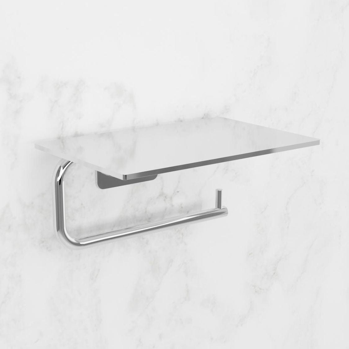 Scandtap Toalettpapirholder med Hylle Classic Scandtap Toalettrullholder SC-15094