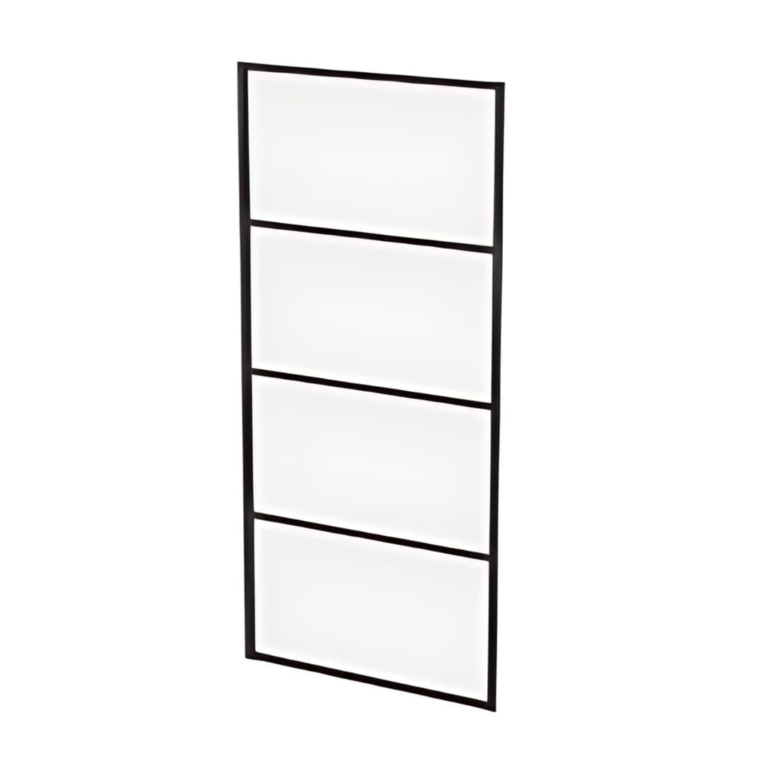 Sealskin Soho Sidevegg B70-100cm - for Dusjhjørne Svart matt / 70cm / Klart glass Sealskin Dusjvegg CO-KB010706195100