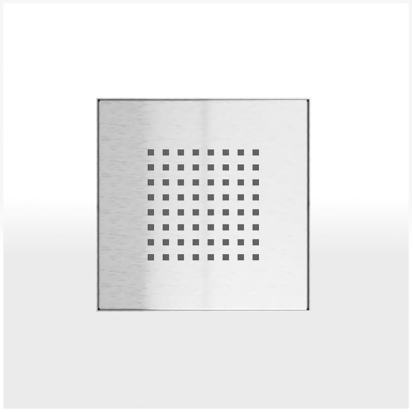 Slidedrain Kvadrat Slukrist Børstet stål / 20cm Slidedrain Slukrist GRO-3406116