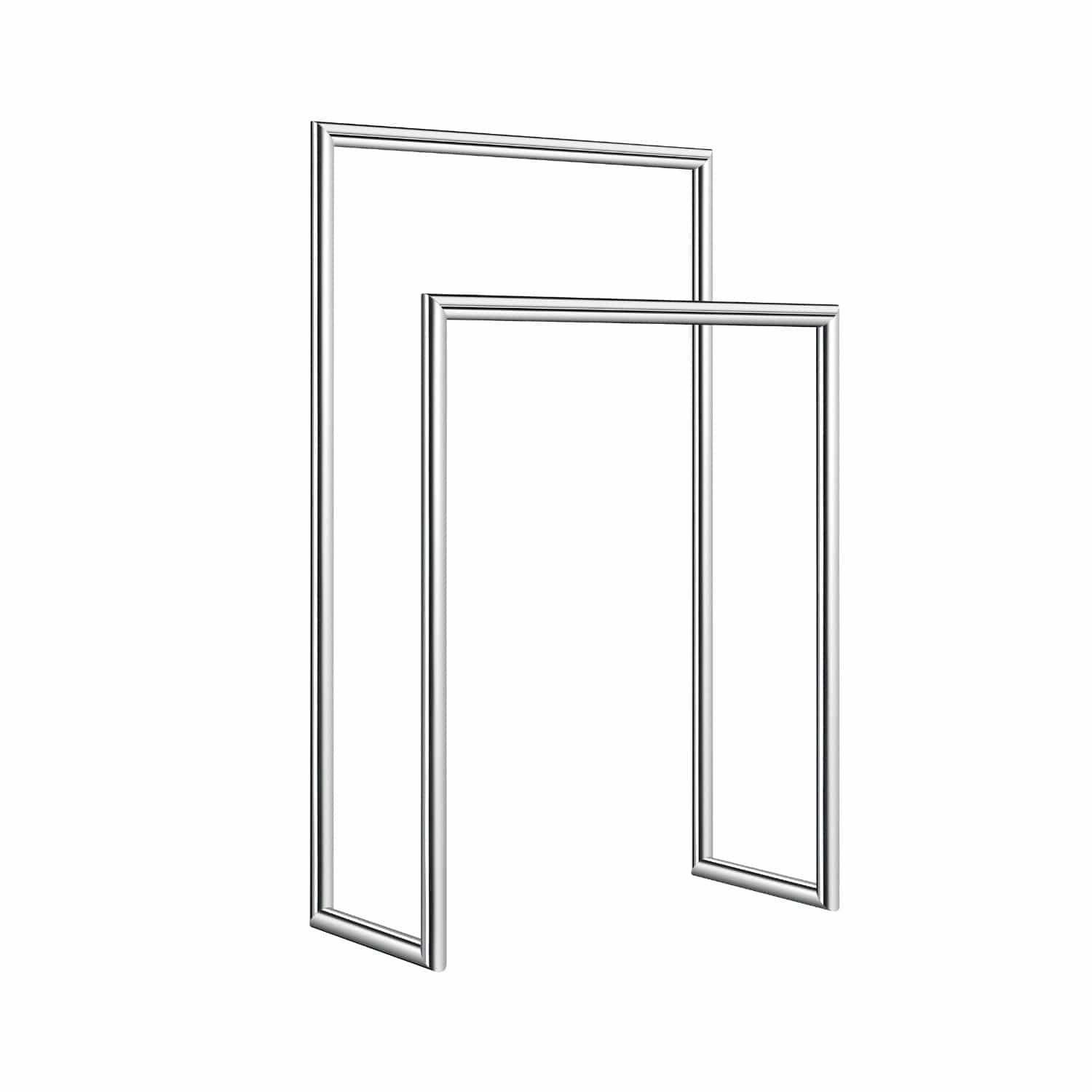 Smedbo Outline 614 Håndklestang dobbel Krom Smedbo Håndklestang SM-FK614