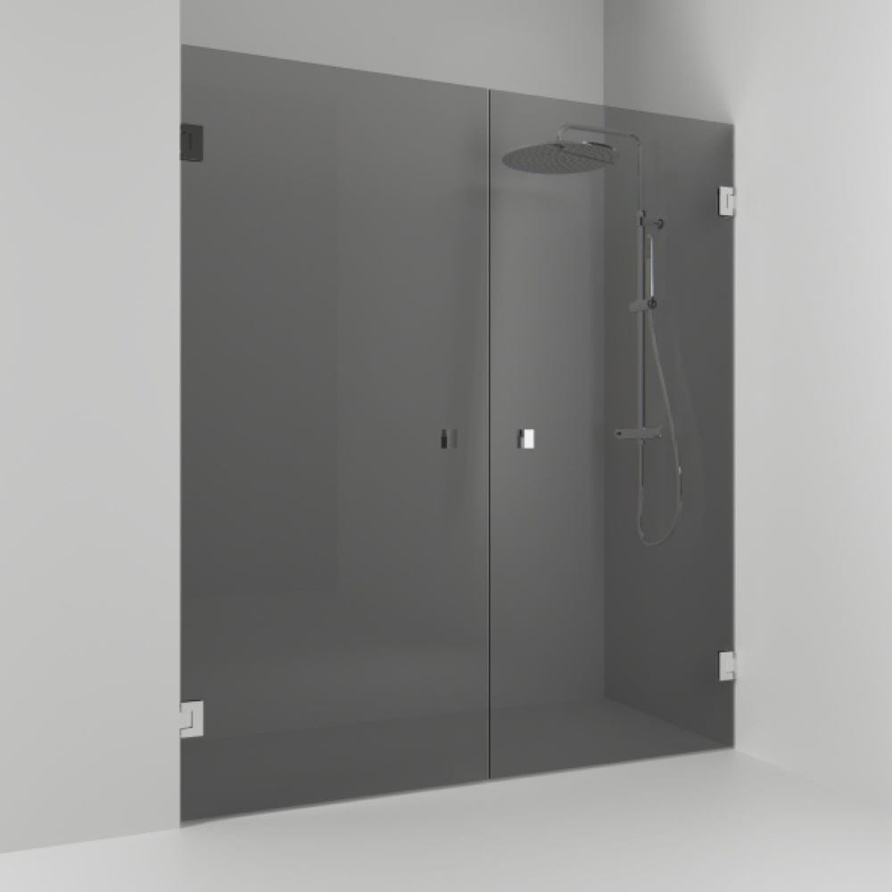 Svedbergs 180° Dusjnisje Dobbel Krom / 196,5cm / Røykfarget glass Svedbergs Dusjnisje SV-655820