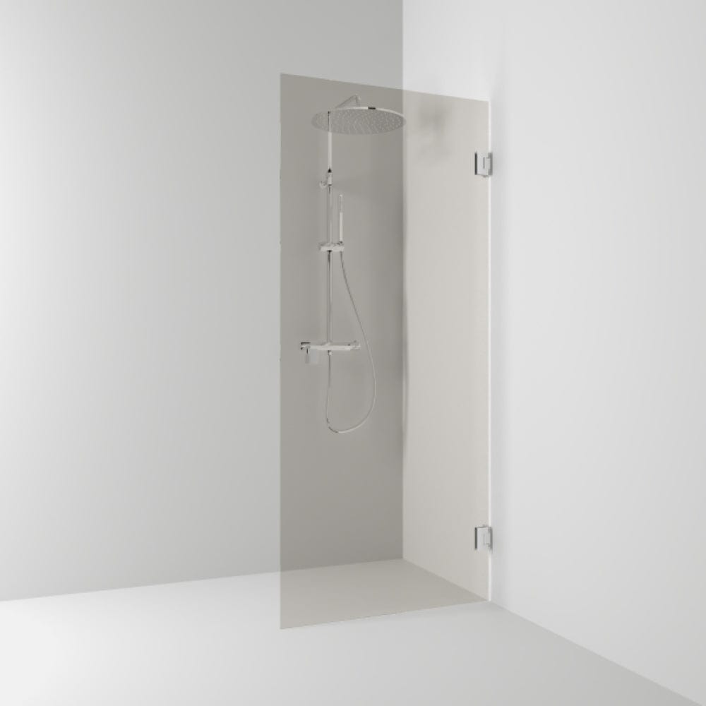 Svedbergs 180° Dusjnisje Enkel Krom / 88,5cm / Bronsefarget glass Svedbergs Dusjnisje