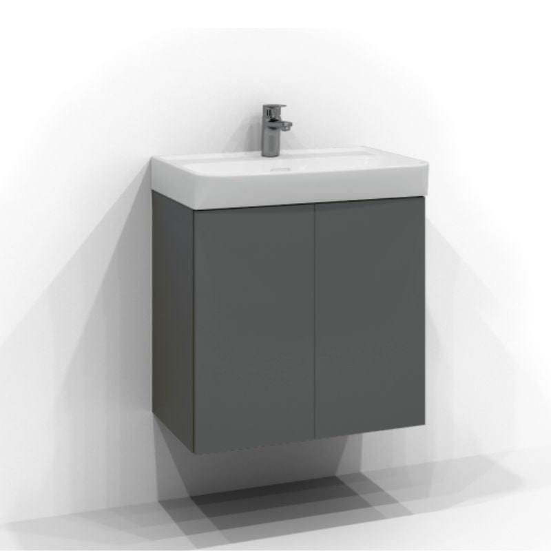 Svedbergs Bloc Servantskap D35 med 2 dører Grå / 60cm Svedbergs Servantskap SV-560122