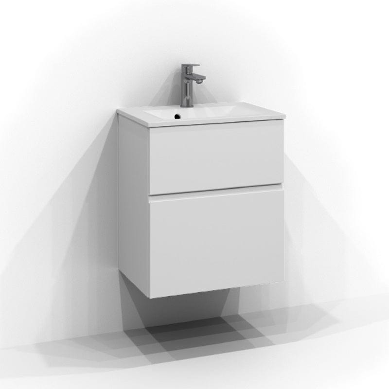 Svedbergs Poem Profil Servantskap D45 med 2 skuffer Hvit / 50cm Svedbergs Servantskap SV-3355612