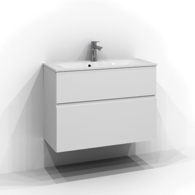 Svedbergs Poem Profil Servantskap D45 med 2 skuffer Hvit / 80cm Svedbergs Servantskap SV-3358612