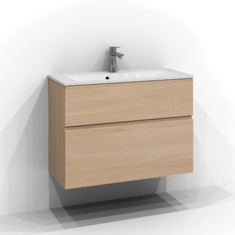 Svedbergs Poem Profil Servantskap D45 med 2 skuffer Ren eik / 80cm Svedbergs Servantskap SV-3358632