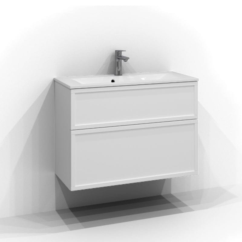 Svedbergs Poem Ramme Servantskap D35 med 2 skuffer Hvit / 80cm / Ramme Svedbergs Servantskap SV-3358412