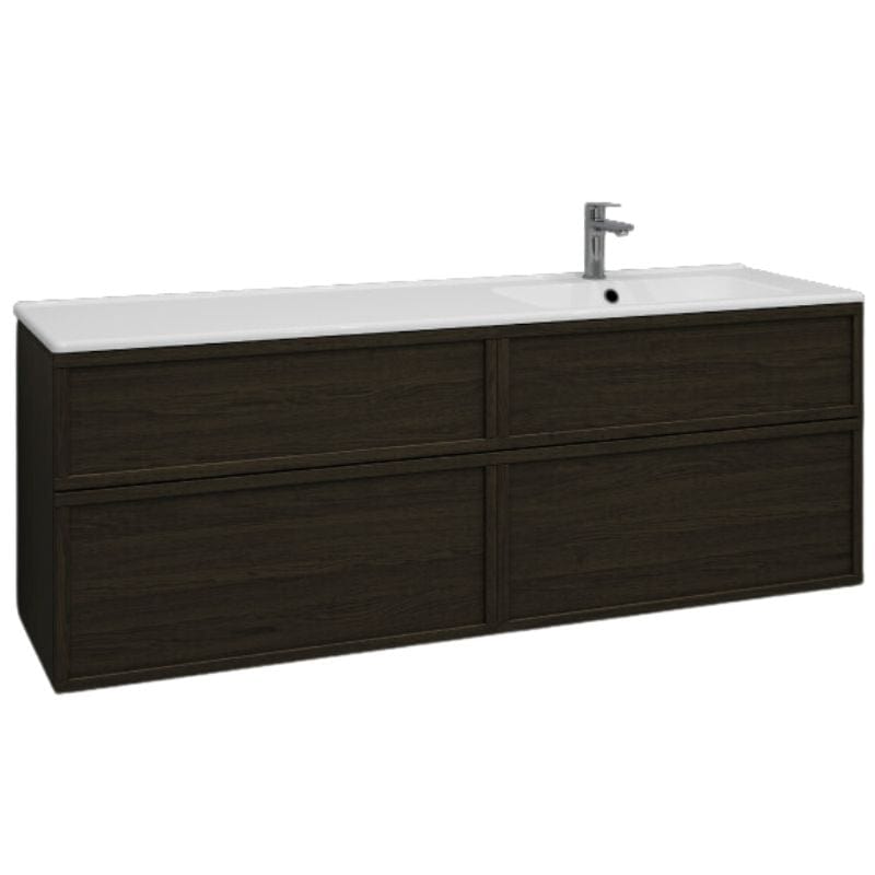 Svedbergs Poem Ramme Servantskap D45 med 4 skuffer Brun ask / 160cm / Ramme Svedbergs Servantskap SV-3451645