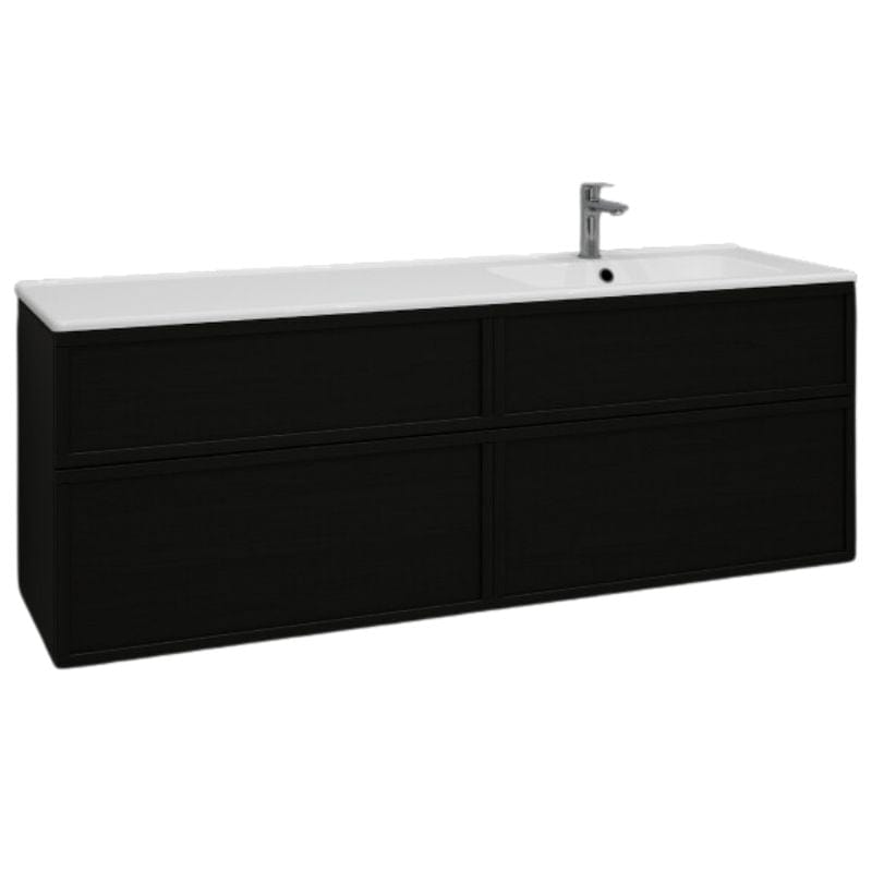 Svedbergs Poem Ramme Servantskap D45 med 4 skuffer Svart ask / 160cm / Ramme Svedbergs Servantskap SV-3451644