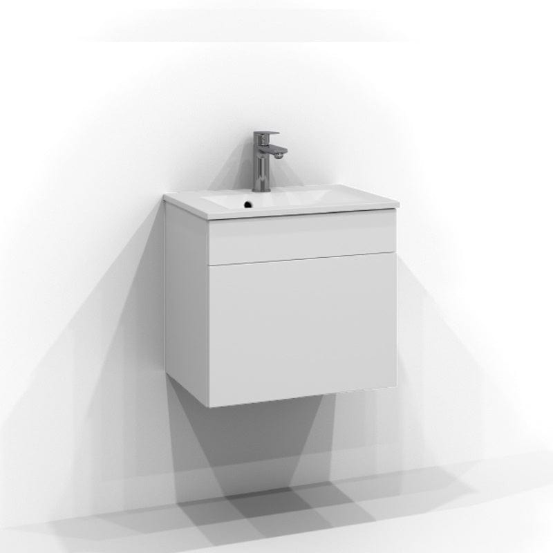 Svedbergs Poem Servantskap 1sk B50-80xH45xD35cm, Slim- Plan/Plan Push open Hvit / 50cm / Plan Svedbergs Servantskap SV-3355111