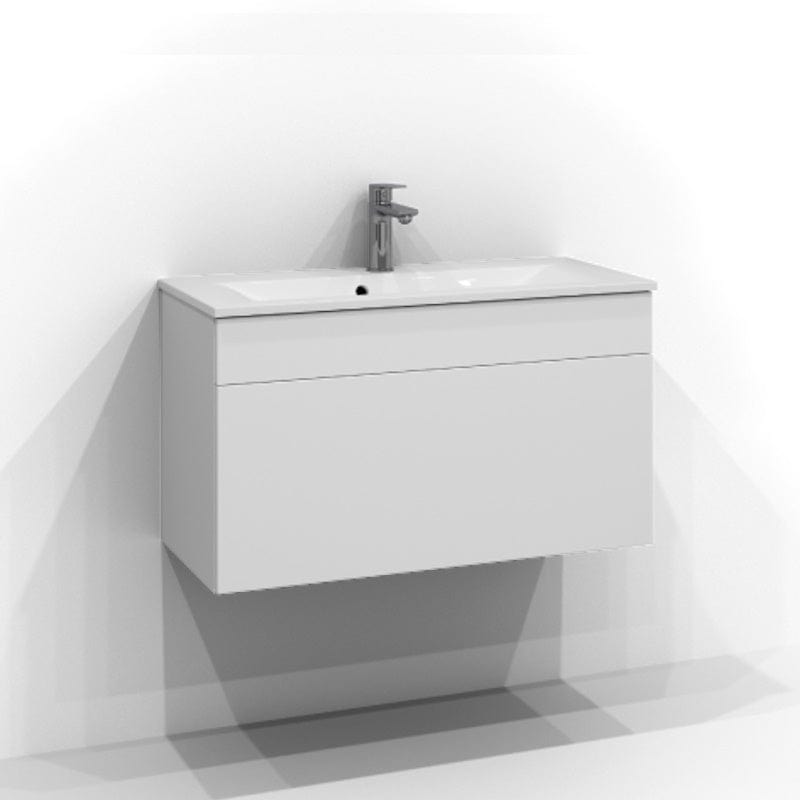 Svedbergs Poem Servantskap 1sk B50-80xH45xD35cm, Slim- Plan/Plan Push open Hvit / 80cm / Plan Svedbergs Servantskap SV-3358111