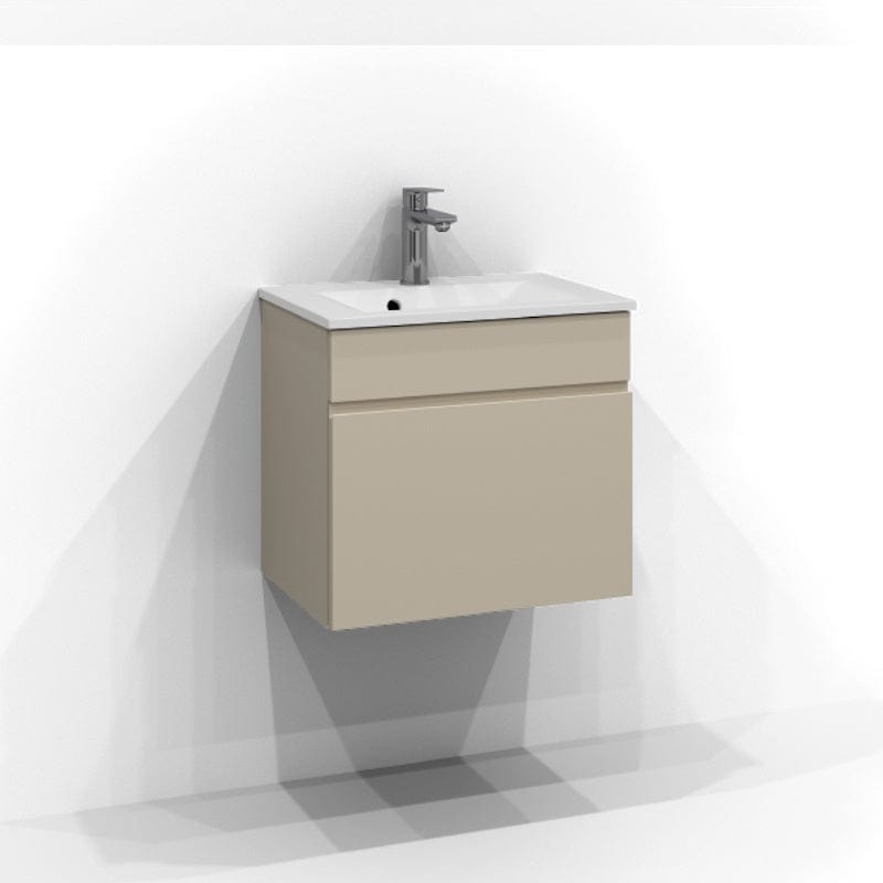 Svedbergs Poem Servantskap 1sk B50-80xH45xD35cm, Slim - Profil Sand / 50cm Svedbergs Servantskap SV-3355621