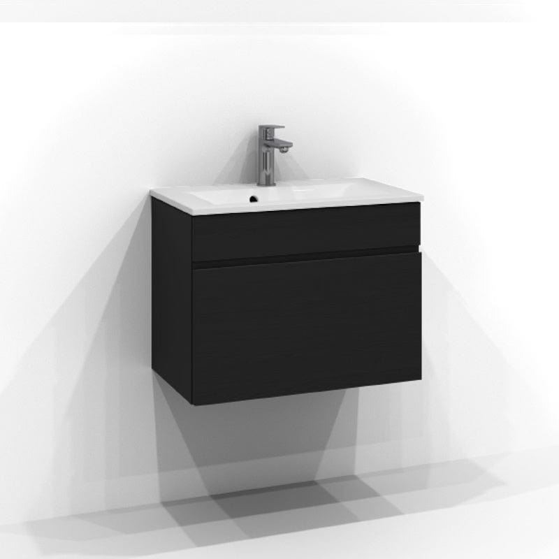 Svedbergs Poem Servantskap 1sk B50-80xH45xD35cm, Slim - Profil Svart ask / 60cm Svedbergs Servantskap SV-3356641