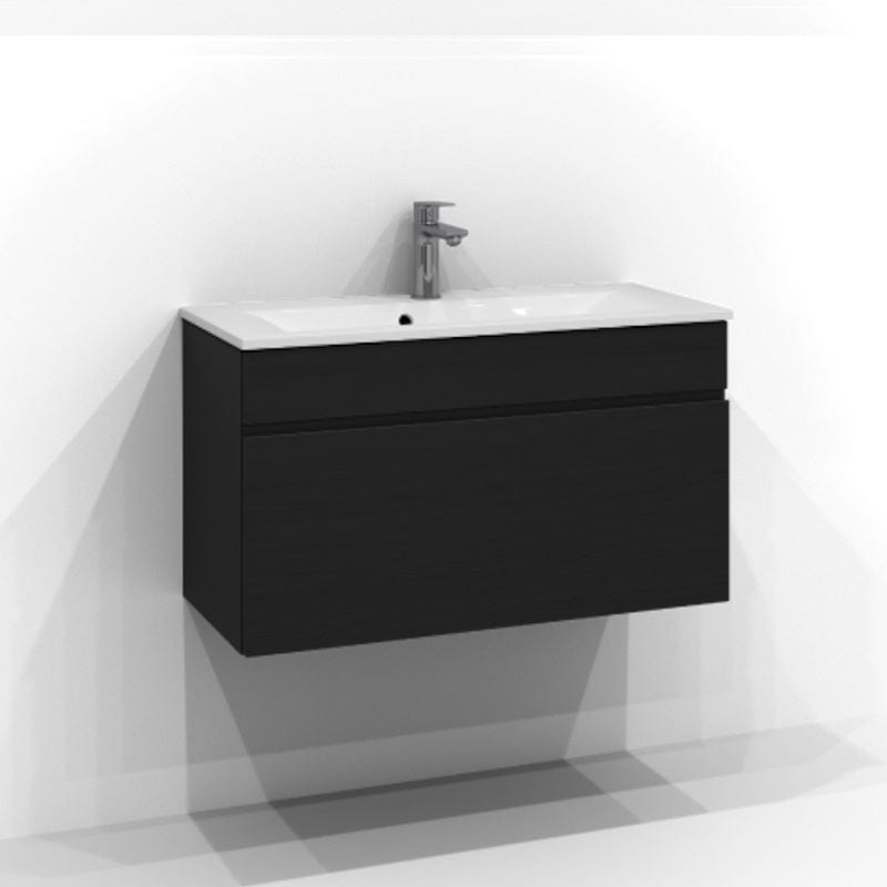 Svedbergs Poem Servantskap 1sk B50-80xH45xD35cm, Slim - Profil Svart ask / 80cm Svedbergs Servantskap SV-3358641