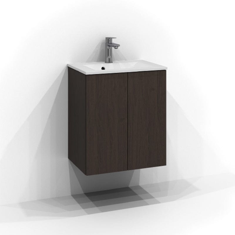 Svedbergs Poem Servantskap 2 dører B50-80xH57xD35, Slim - Plan Brun ask / 50cm Svedbergs Servantskap SV-3355153