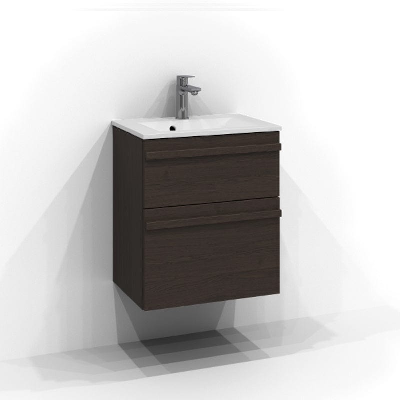 Svedbergs Poem Servantskap 2sk B50-80xH57xD35cm, Slim - List Brun ask / 50cm Svedbergs Servantskap SV-3355352