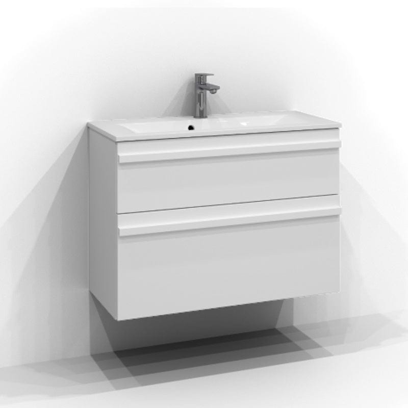 Svedbergs Poem Servantskap 2sk B50-80xH57xD35cm, Slim - List Hvit matt / 80cm Svedbergs Servantskap SV-3358312