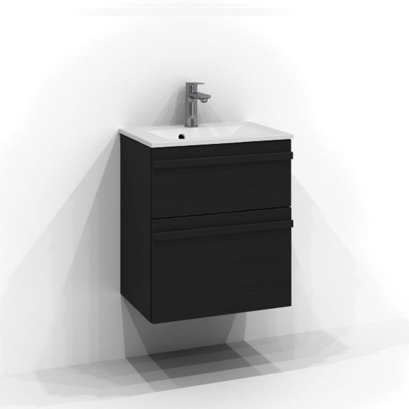 Svedbergs Poem Servantskap 2sk B50-80xH57xD35cm, Slim - List Svart ask / 50cm Svedbergs Servantskap SV-3355342