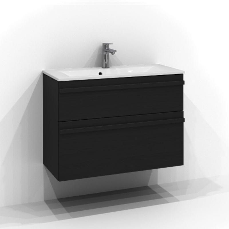 Svedbergs Poem Servantskap 2sk B50-80xH57xD35cm, Slim - List Svart ask / 80cm Svedbergs Servantskap SV-3358342