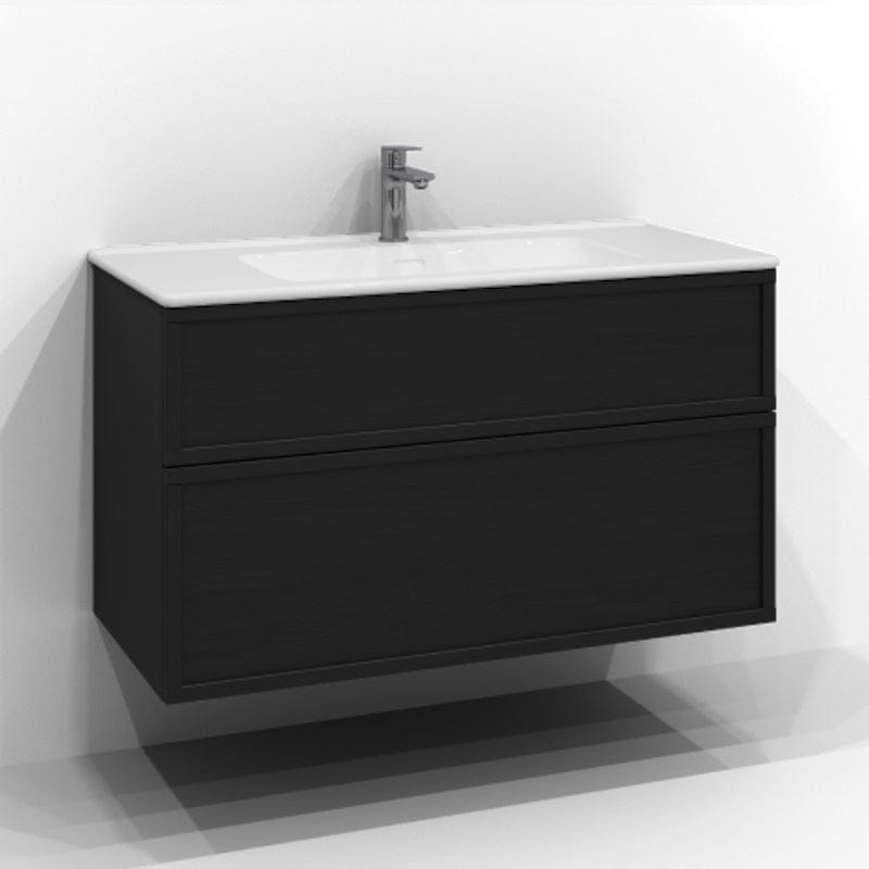 Svedbergs Poem Servantskap 2sk B60-100xD45cm - Ramme/Ramme Push open Svart ask / 100cm / Ramme Svedbergs Servantskap SV-34510442