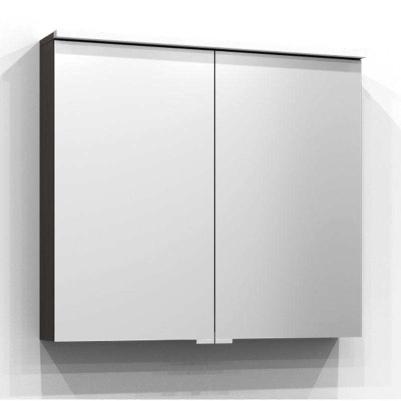 Svedbergs SAREK Speilskap med servantlys 80cm / Brun ask / Nei Svedbergs Speilskap SV-229080-TL