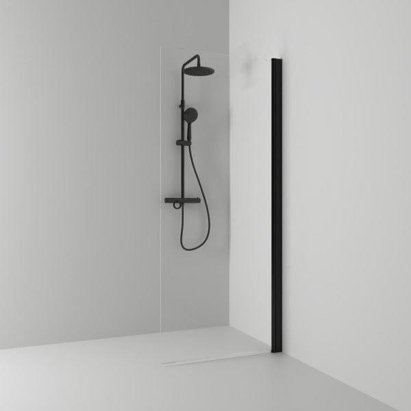 Svedbergs Skoga Dusjdør Hullgrep, B52-97xH198cm Svart matt / 67cm / Klart glass Svedbergs Dusjdør SV-63307270