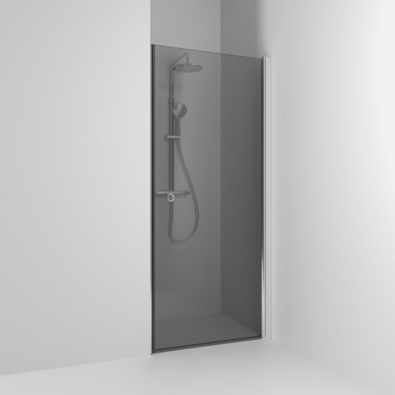 Svedbergs Skoga Dusjnisje Rett Enkel Krom / 70cm / Røkfarget glass Svedbergs Dusjnisje SV-60103470