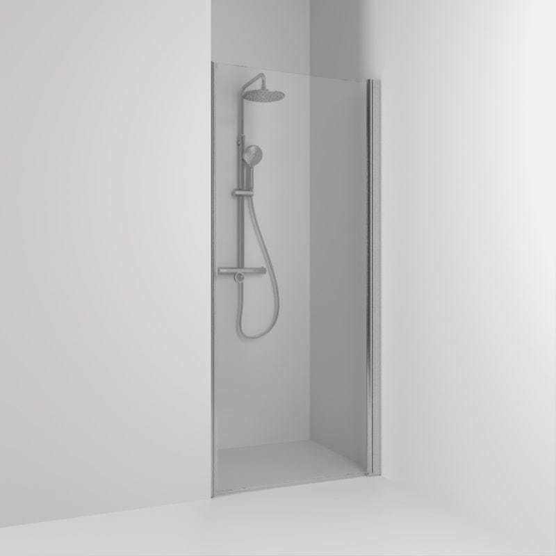 Svedbergs Skoga Dusjnisje Rett Enkel Matt aluminium / 70cm / Klart glass Svedbergs Dusjnisje SV-60107370