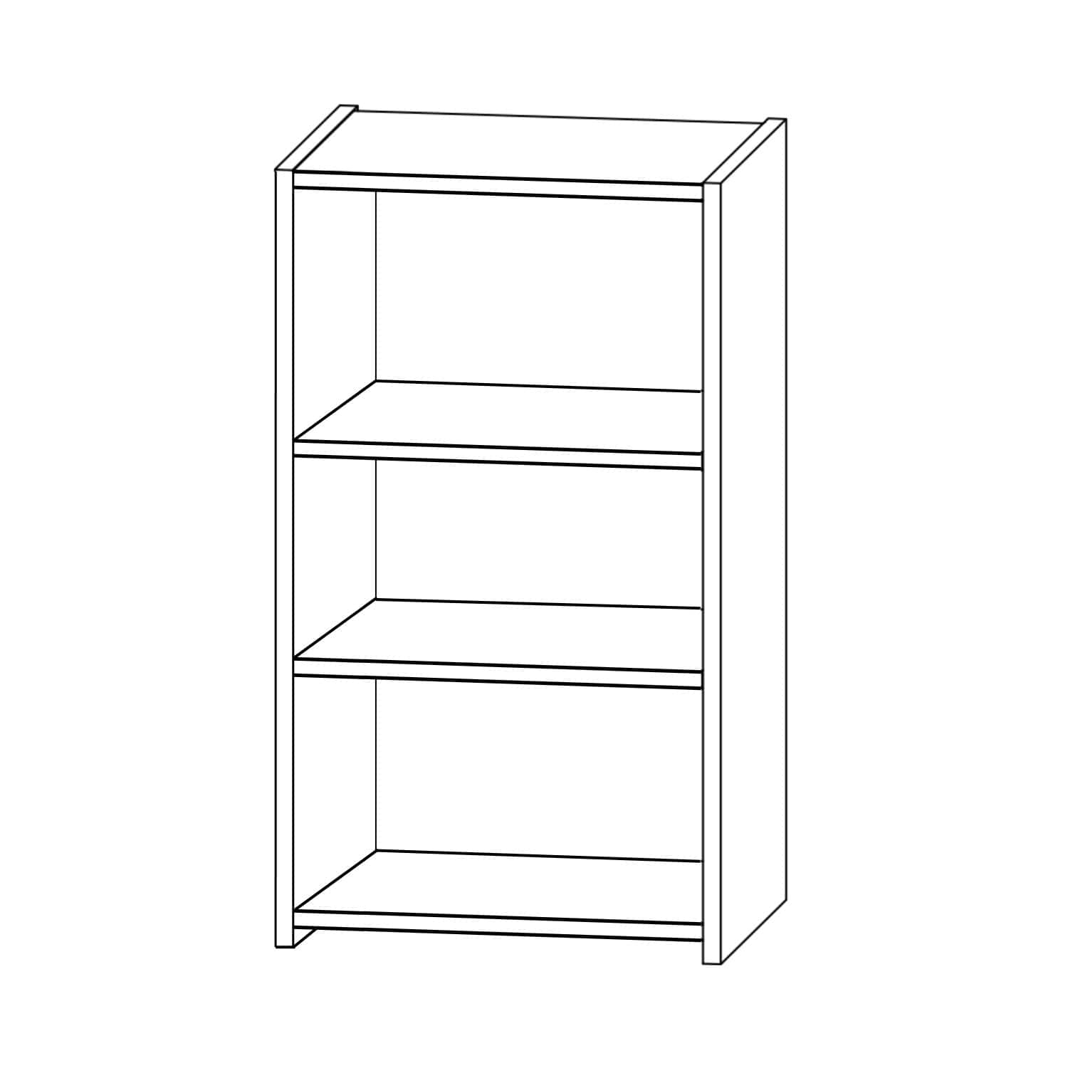 Svedbergs Skrog Veggskap uten dør Hvit / 40cm Svedbergs Veggskap vaskerom SV-7270421