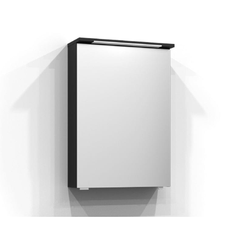 Svedbergs SKURU Speilskap med servantlys 50cm / Svart ask / Nei Svedbergs Speilskap SV-423050