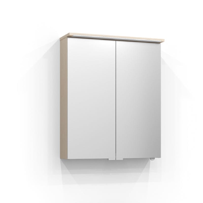 Svedbergs SKURU Speilskap med servantlys 60cm / Hvit ask / Nei Svedbergs Speilskap SV-429060