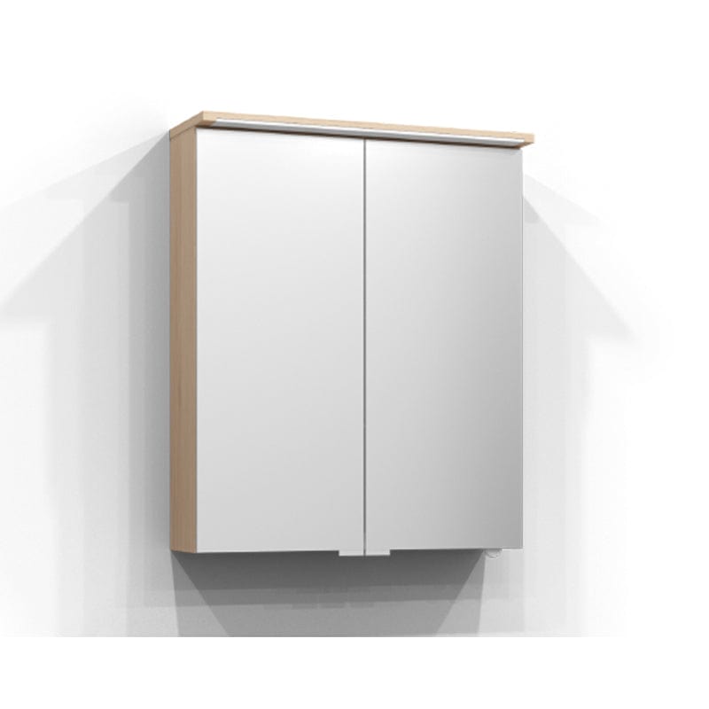 Svedbergs SKURU Speilskap med servantlys 60cm / Ren eik / Nei Svedbergs Speilskap SV-421060