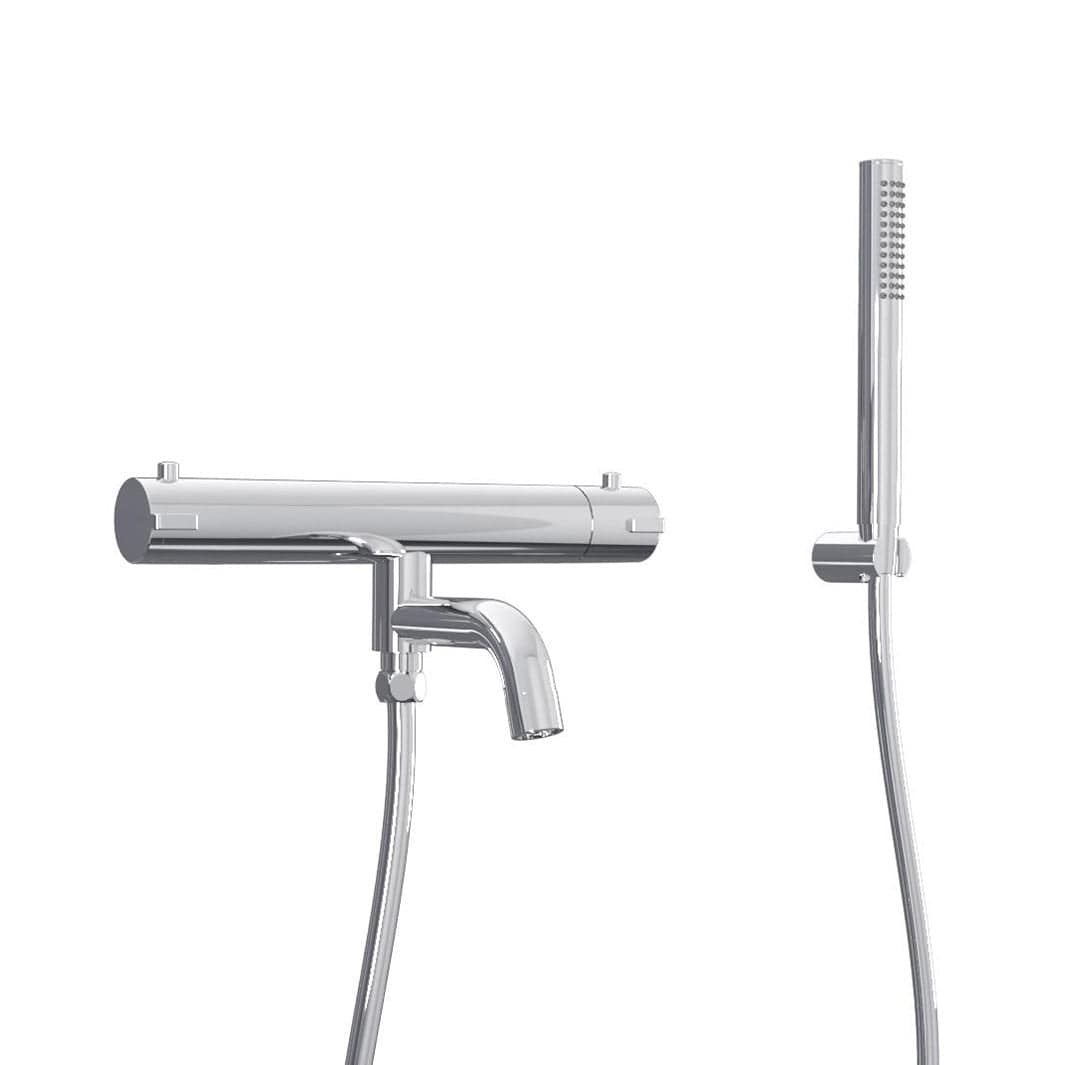 Svedbergs Spika Badekarpakke - badekararmatur og hånddusj Krom Svedbergs Badekararmatur SV-97956