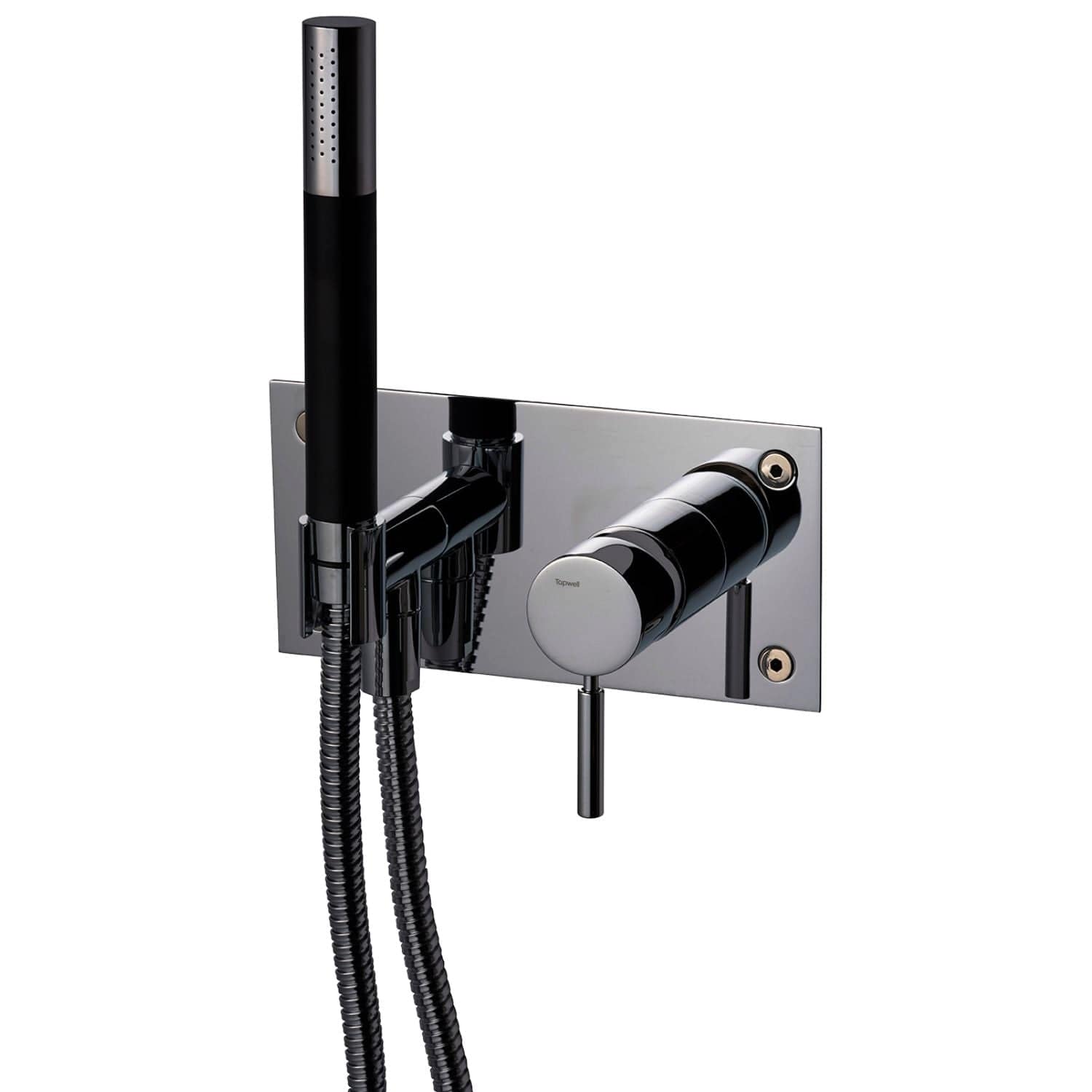 Tapwell BOX011-364 Dusjbatteri Innbygging Black chrome Tapwell Blandebatteri innbygging TA-9422220