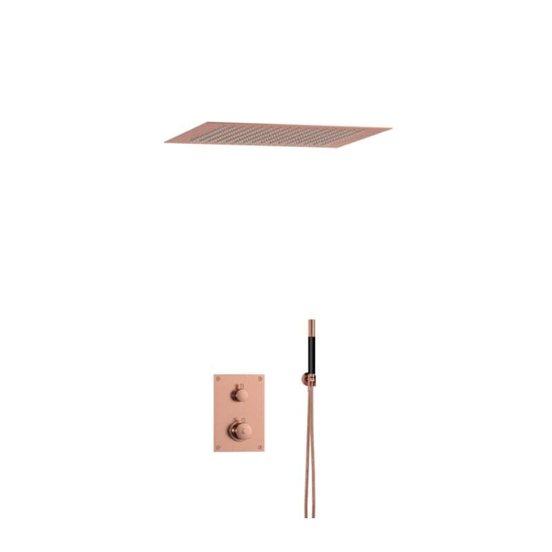 Tapwell BOX7268 ED2 Innfelt Takdusj Innbygging Oksiderende kobber / 500x500mm Tapwell Blandebatteri innbygging TA-9425201