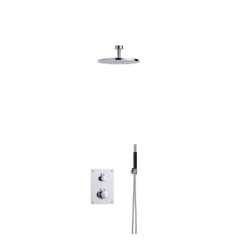 Tapwell BOX7268 Takdusj Innbygging - Takmontert Krom / 85mm / Ø250mm Tapwell Blandebatteri innbygging TA-9424873