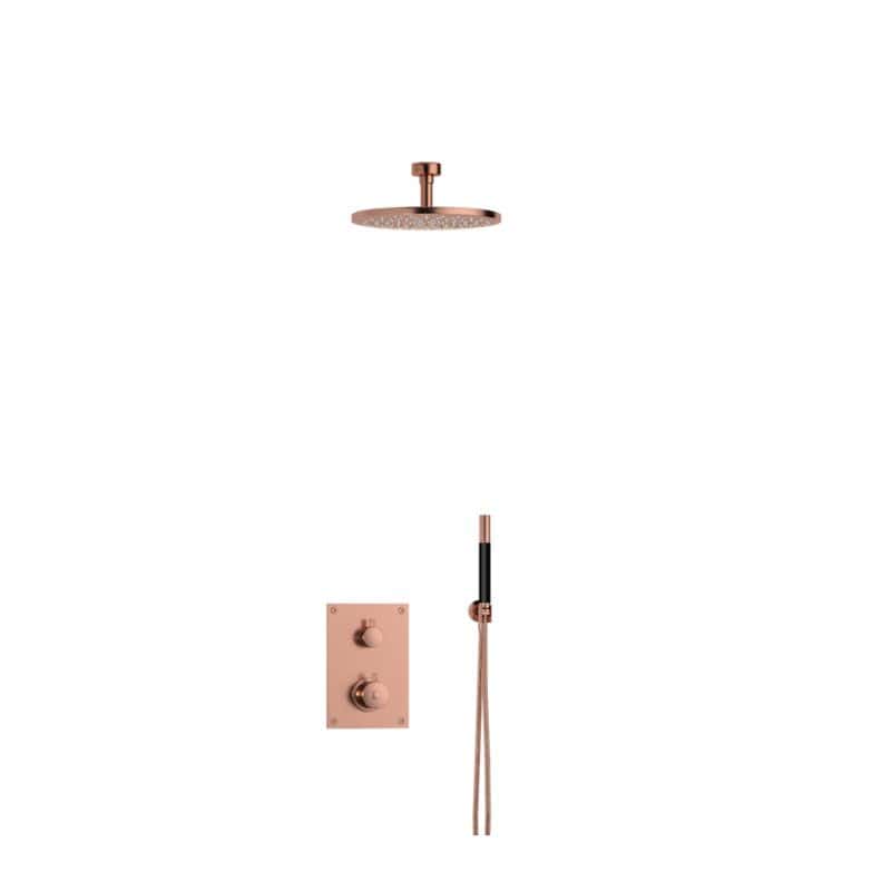 Tapwell BOX7268 Takdusj Innbygging - Takmontert Oksiderende kobber / 85mm / Ø250mm Tapwell Blandebatteri innbygging TA-9424941