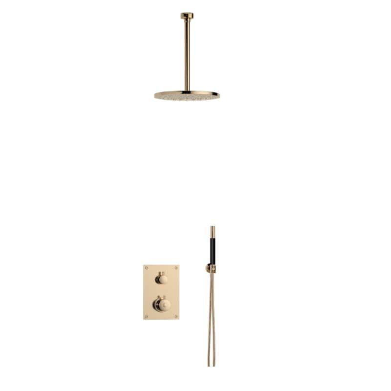 Tapwell BOX7268 Takdusj Innbygging - Takmontert Oksiderende messing / 300mm / Ø250mm Tapwell Blandebatteri innbygging TA-9424934