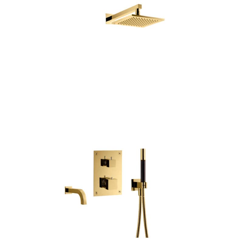 Tapwell BOX8368 SQUARE ED2 Takdusj Innbygging Mässing Bad.no TA-9422040