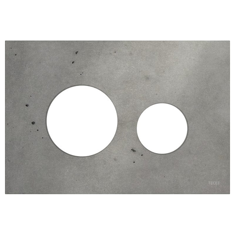 TECEloop Betjeningsplate - dobbelspyling Lys betong Tece Betjeningsplate og trykknapper TE-6122961