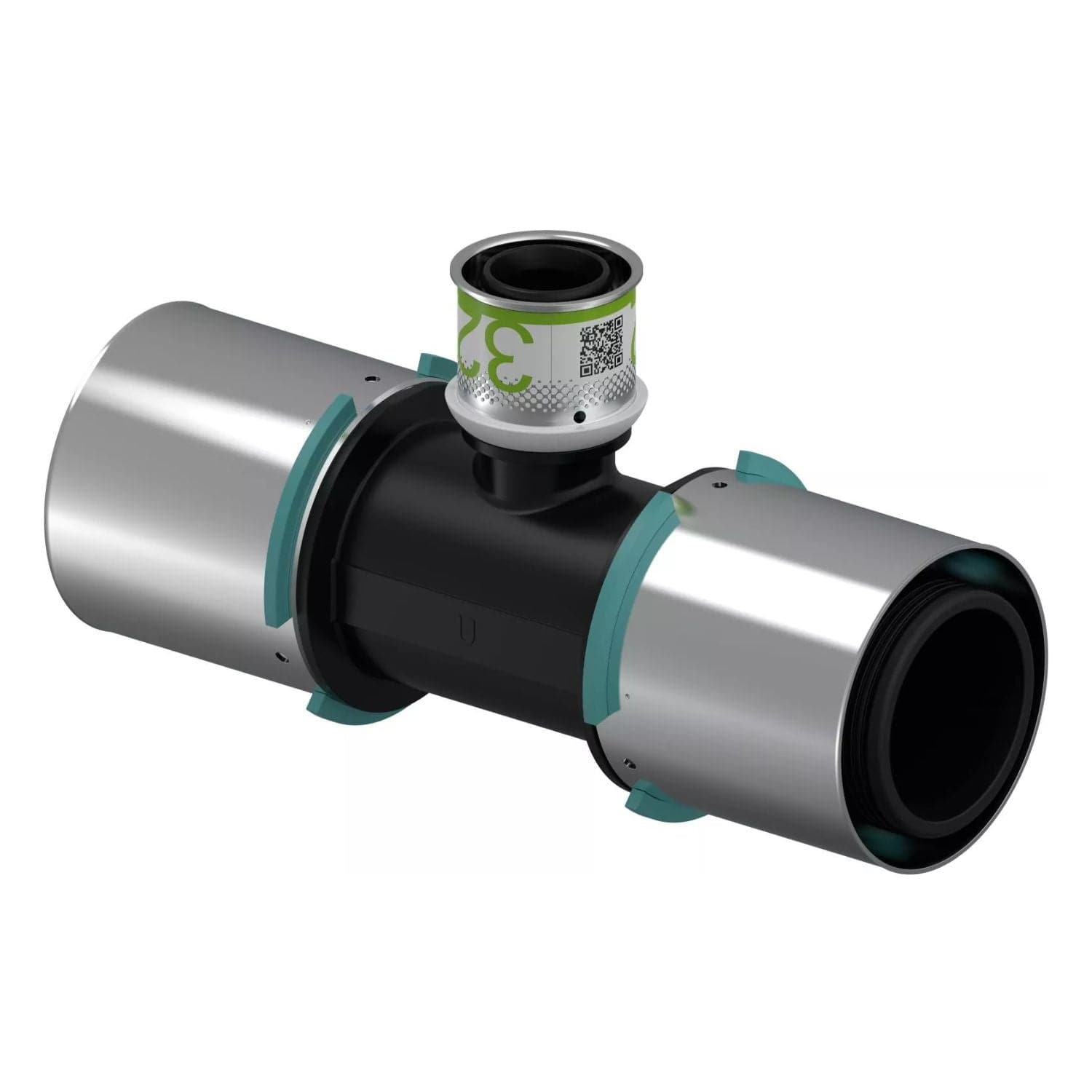 Uponor S-Press Kompositt T-rør 63x32x63mm Uponor T-rør pressfitting HEI-5114373