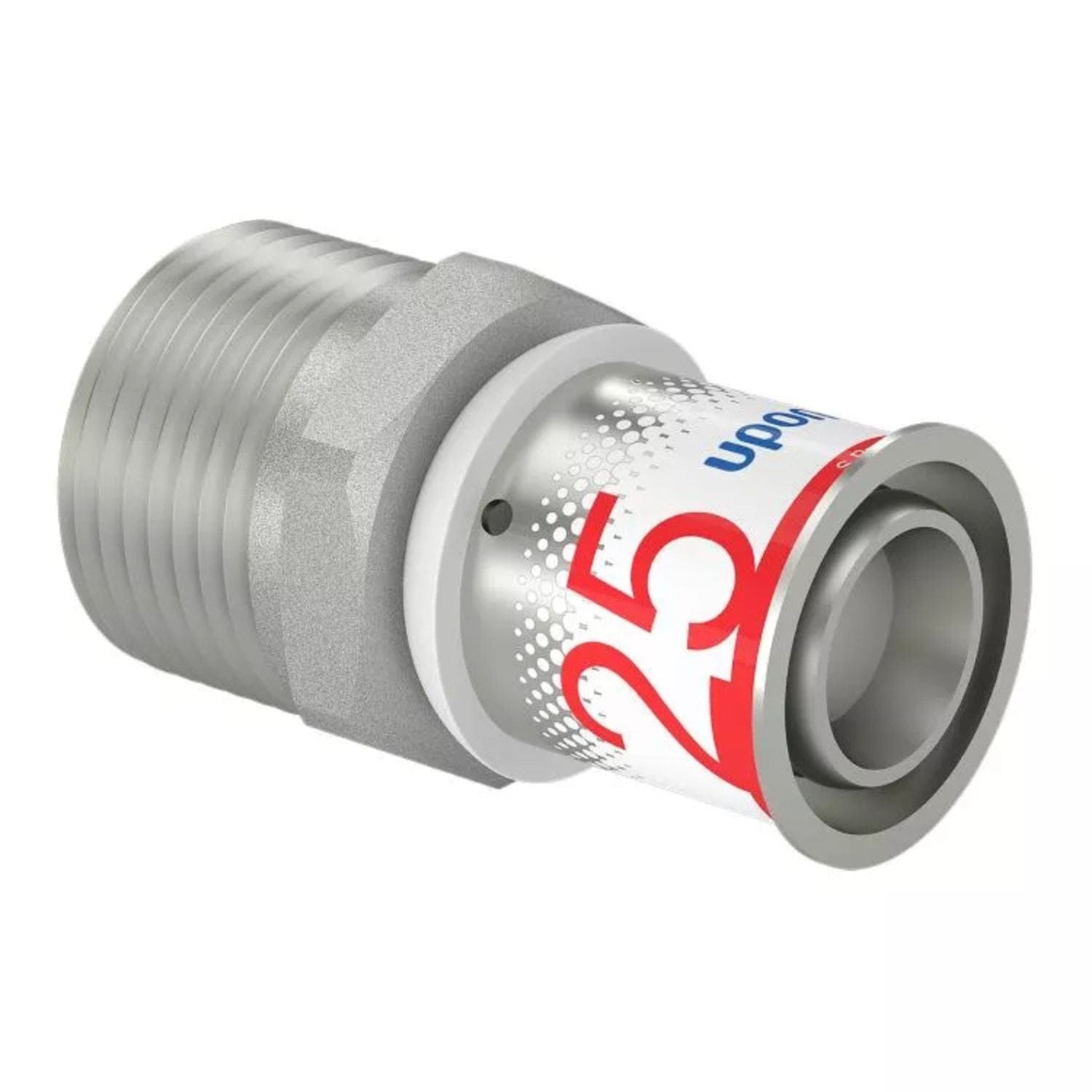 Uponor S-Press Plus Adapter med Utvendig gjenge 25mm-R1" Uponor Rør pressfitting HEI-5114434
