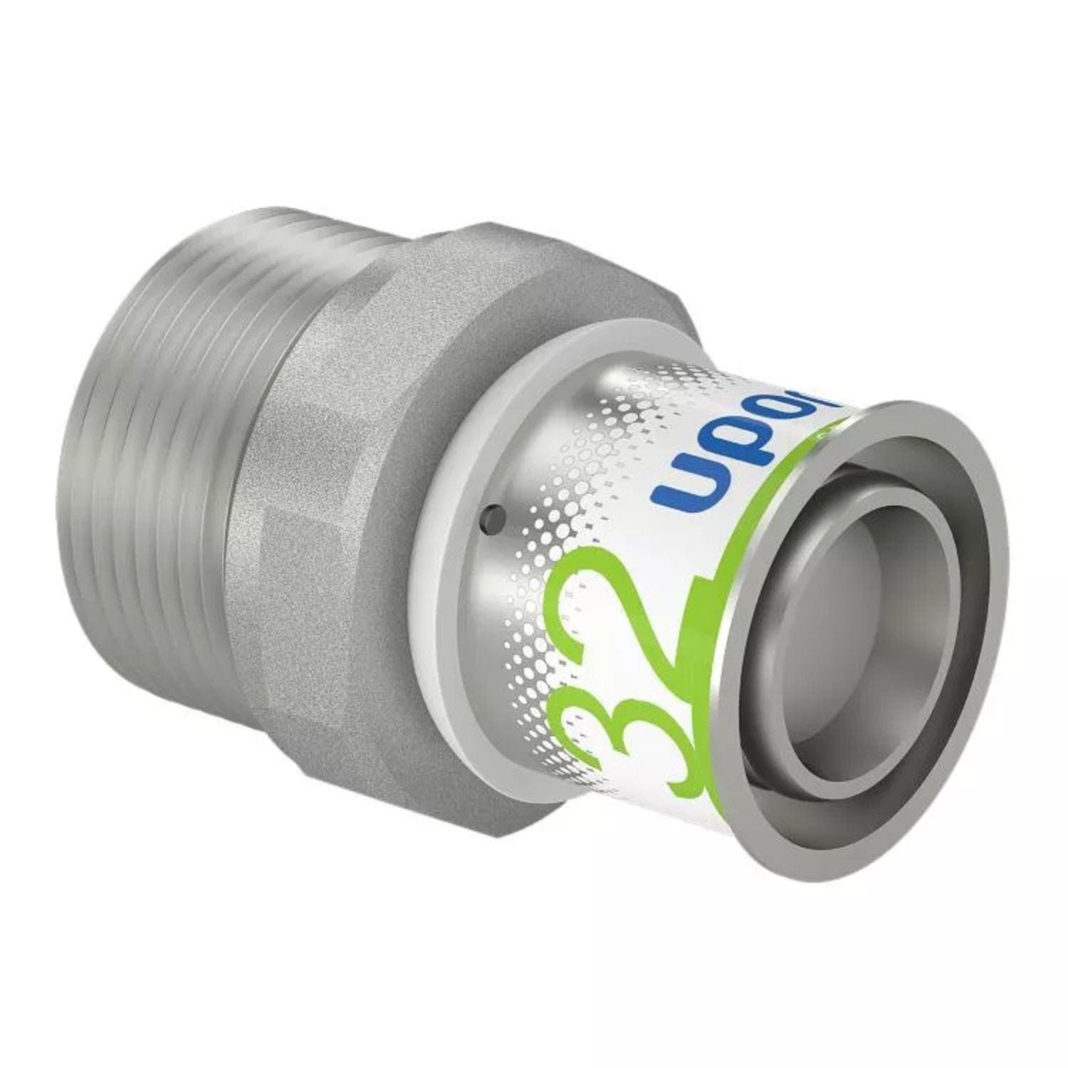 Uponor S-Press Plus Adapter med Utvendig gjenge 32mm-R1 1/4" Uponor Rør pressfitting HEI-5114436
