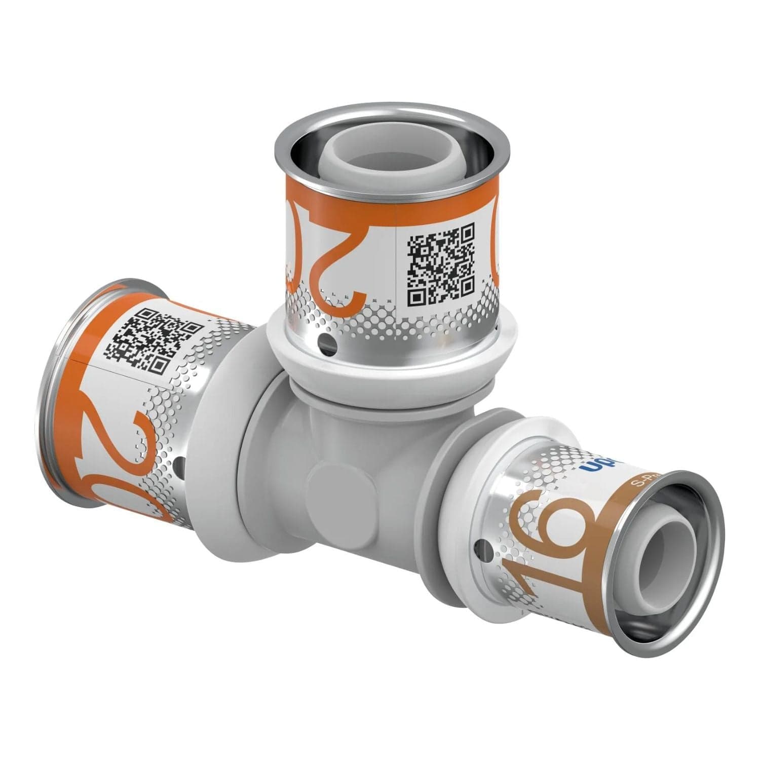 Uponor S-Press PPSU Kompositt T-rør 20-20-16mm Uponor T-rør pressfitting HEI-5114405